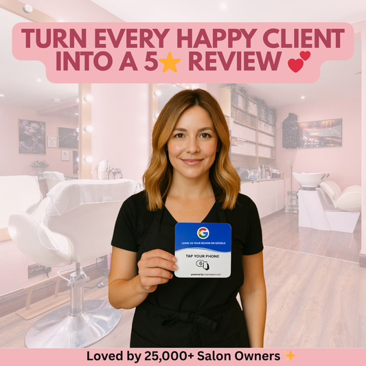 Hair Salon Google Review Plate