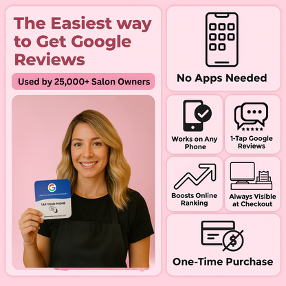 Hair Salon Google Review Plate