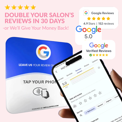 Hair Salon Google Review Plate